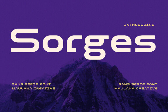 Sorges Sans Display Font