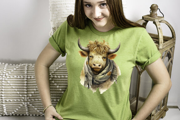 Cute Cow for Fall & Thanksgiving Clipart