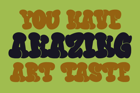 Bigzo Hams Graffiti Bubble Font