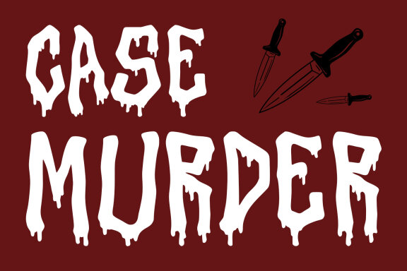Embar Wisteh Horror Dripping Font
