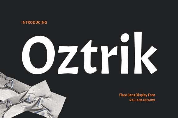 Oztrik Flare Display Sans Font