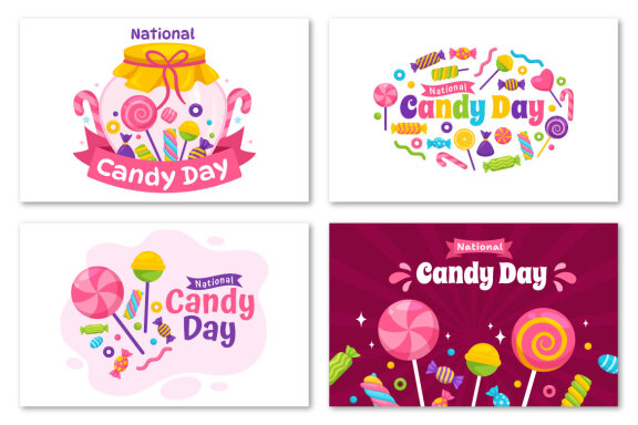 12 National Candy Day Illustration