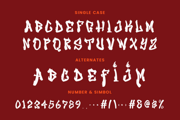 Wendor Misra Fire Display Font