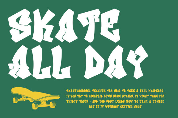 Heizel Graffiti Display Font