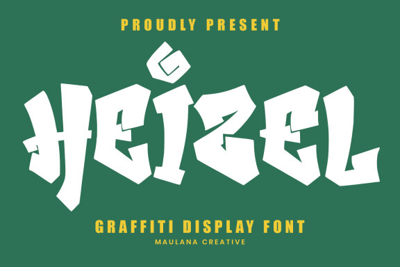 Heizel Graffiti Display Font