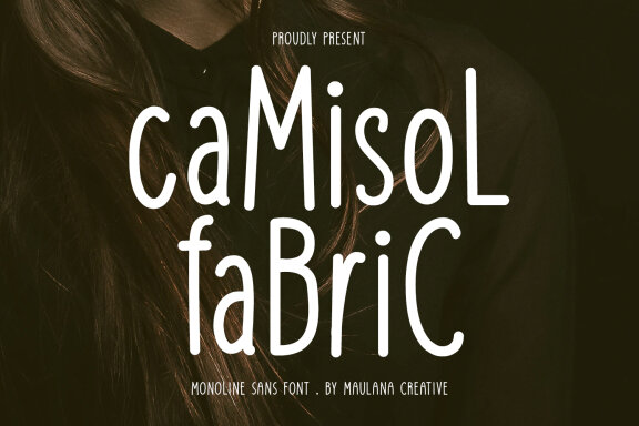 Camisol Fabric Monoline Sans Font