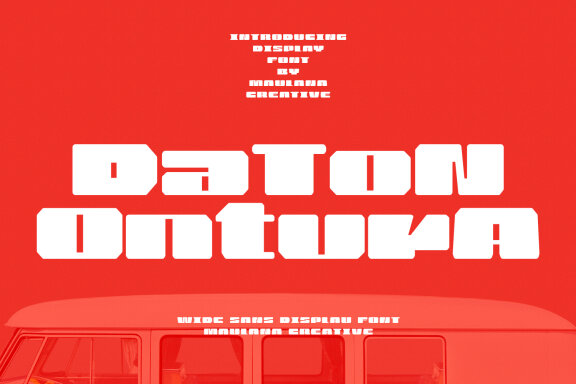 Daton Ontura Wide Sans Display Font