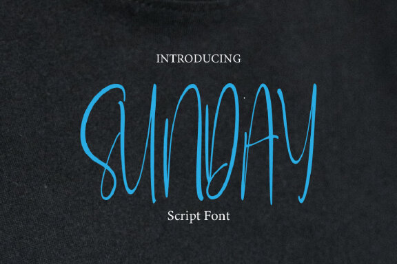 Sunday font