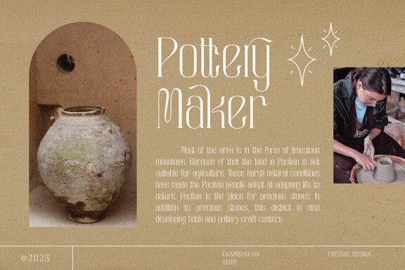 Chamberlain Condensed Display Serif