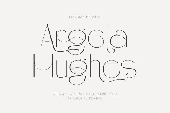 Angela Hughes Elegant Ligature Sans