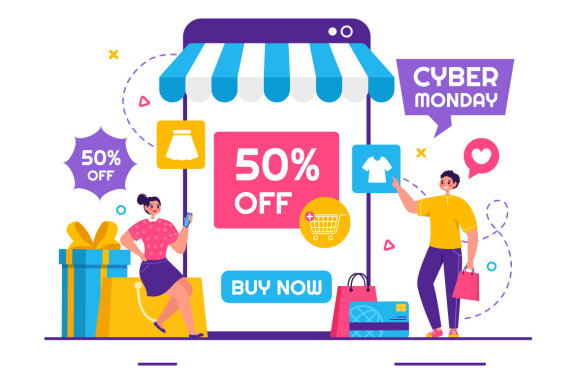 14 Cyber Monday Event Illustration