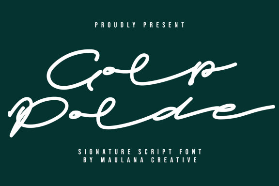 Golp Polde Signature Script Font