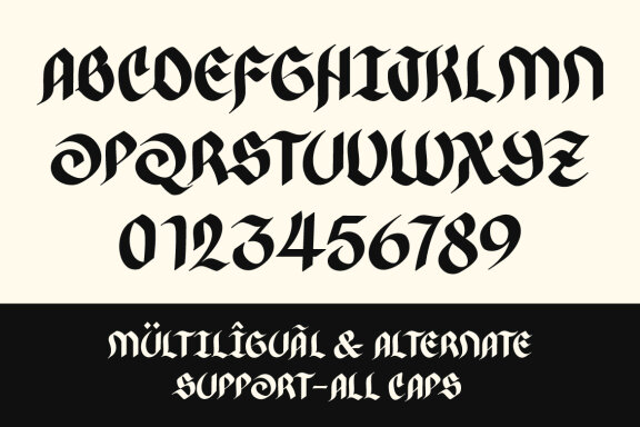 Brother Blackletter Font