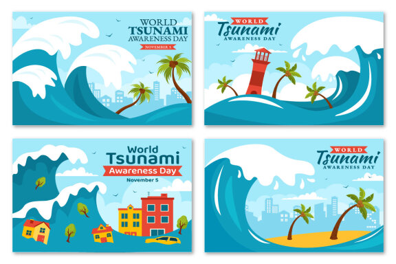 12 World Tsunami Awareness Day Illustration