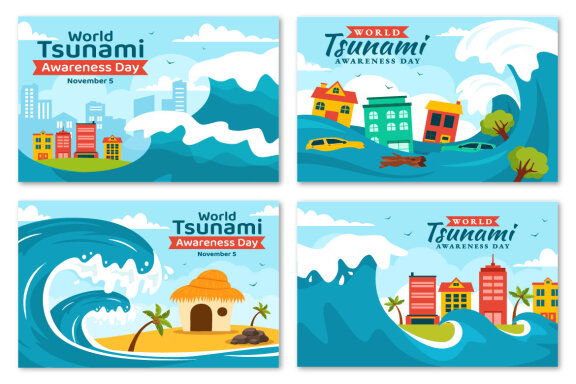 12 World Tsunami Awareness Day Illustration