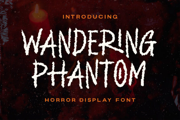 Wandering Phantom - Horror Display Font