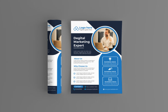 Modern corporate flyer Design template