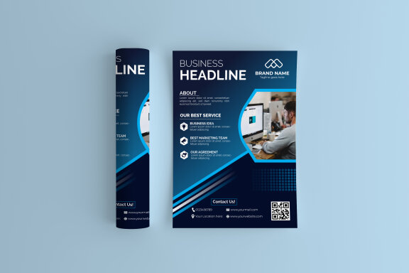 Modern corporate flyer Design template
