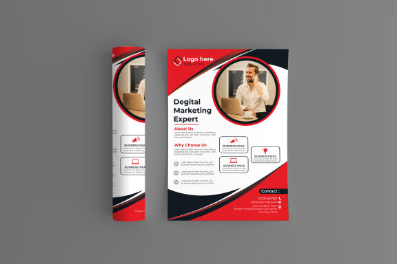 Modern corporate flyer Design template