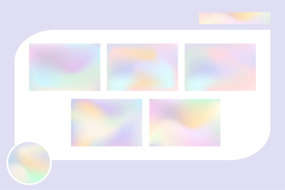 5 FREE Holographic Gradient Background