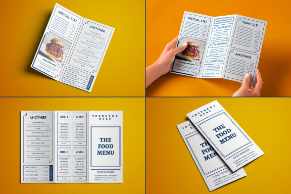 Boxes Food Menu Full Stationery Identity