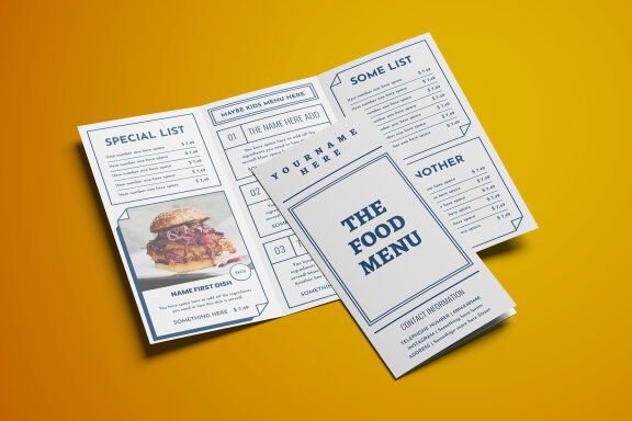 Boxes Food Menu Full Stationery Identity