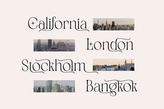 Moseypoll Modern Deco Serif