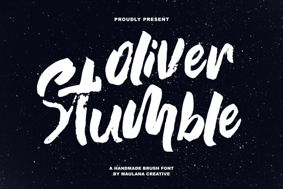 Oliver Stumble Handmade Brush Font