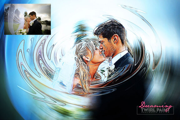 Dreaming - Twirl Paint Photoshop Action