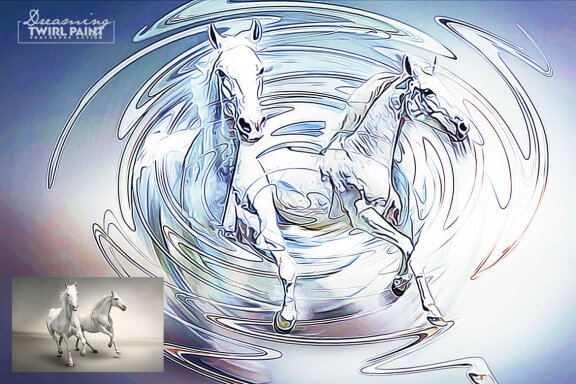 Dreaming - Twirl Paint Photoshop Action