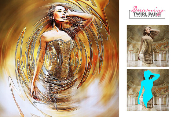 Dreaming - Twirl Paint Photoshop Action