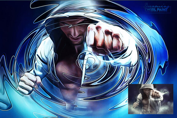 Dreaming - Twirl Paint Photoshop Action