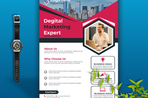 modern flyer Design template