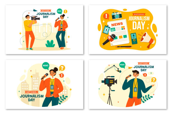 13 National Journalism Day Illustration