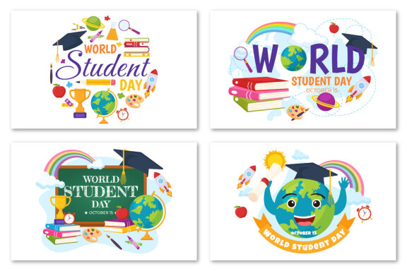 12 World Students Day Illustration
