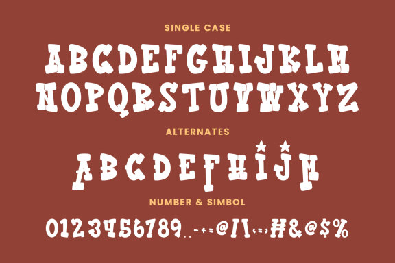 Emorical Typeface Western Display Font