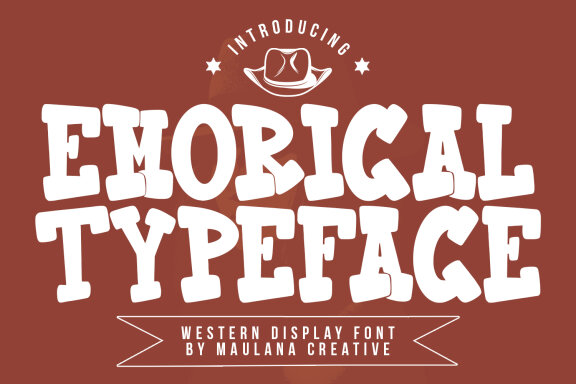 Emorical Typeface Western Display Font