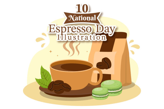 10 National Espresso Day Free Illustrations