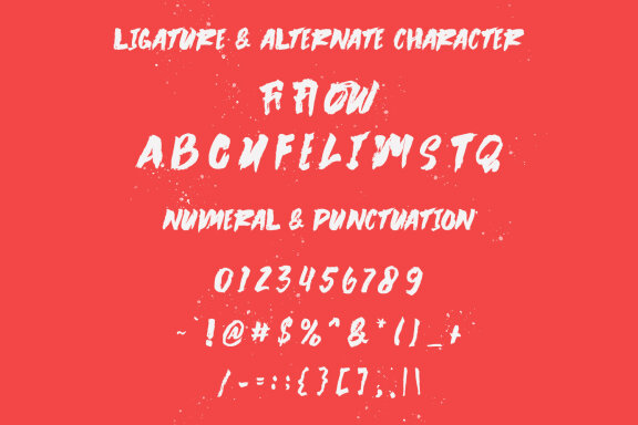 Towang Brush Font