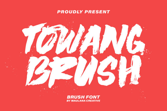 Towang Brush Font