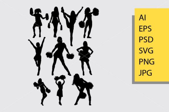 Cheerleader silhouette