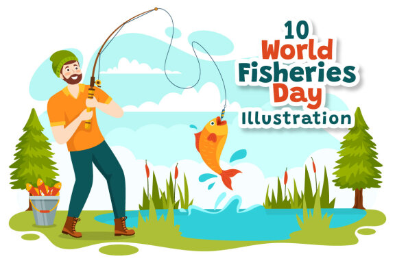 10 World Fisheries Day Illustration