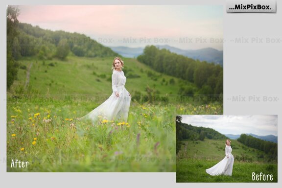 Flowers and Grass Overlays