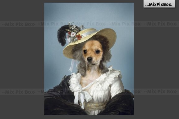 Pet Portrait Oil Background v.5