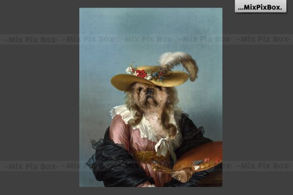 Pet Portrait Oil Background v.5