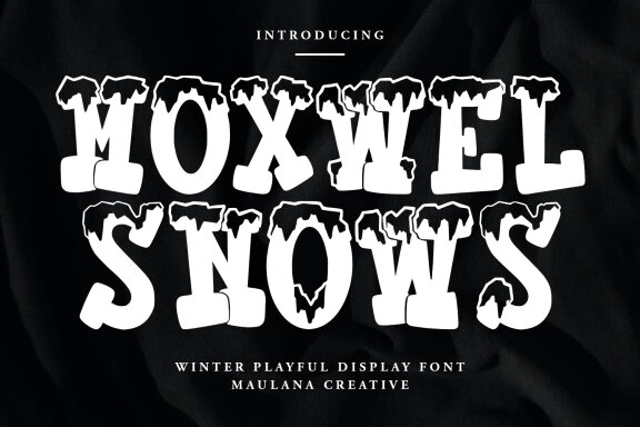 Moxwel Snows Winter Playful Display Font