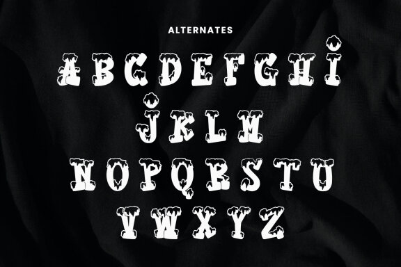 Moxwel Snows Winter Playful Display Font