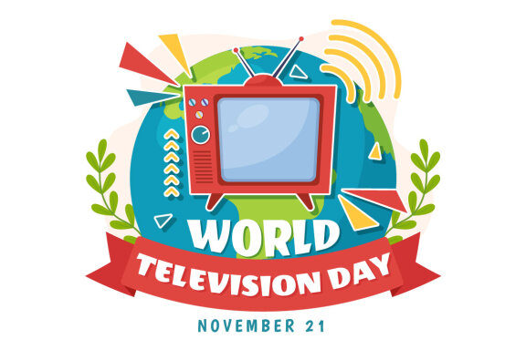 15 World Television Day Illustration