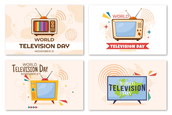 15 World Television Day Illustration