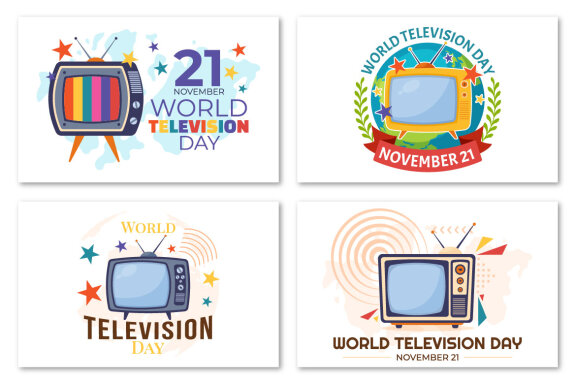 15 World Television Day Illustration